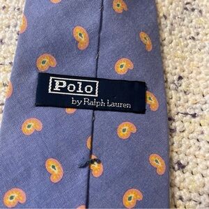 Blue and Yellow Patterned Tie Vintage
